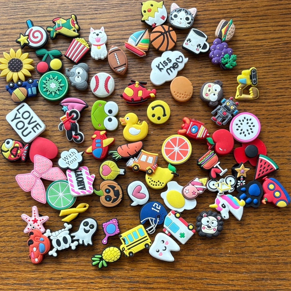 Assorted Kids Shoe Charms - Colorful Multi Pack